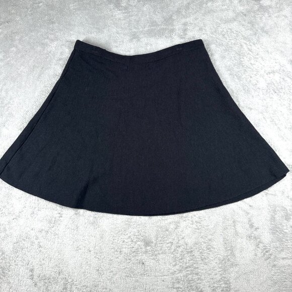 Tahari Women’s Large Black Knit A-Line Skirt Pull On Stretch Workwear - Picture 3 of 5